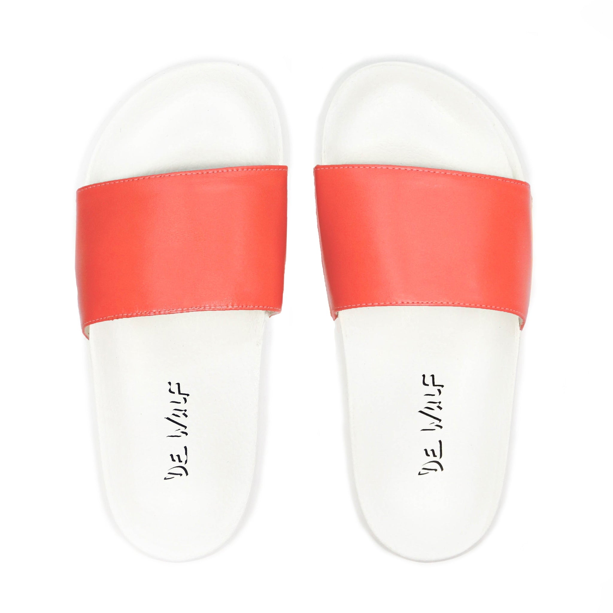 womens red slides