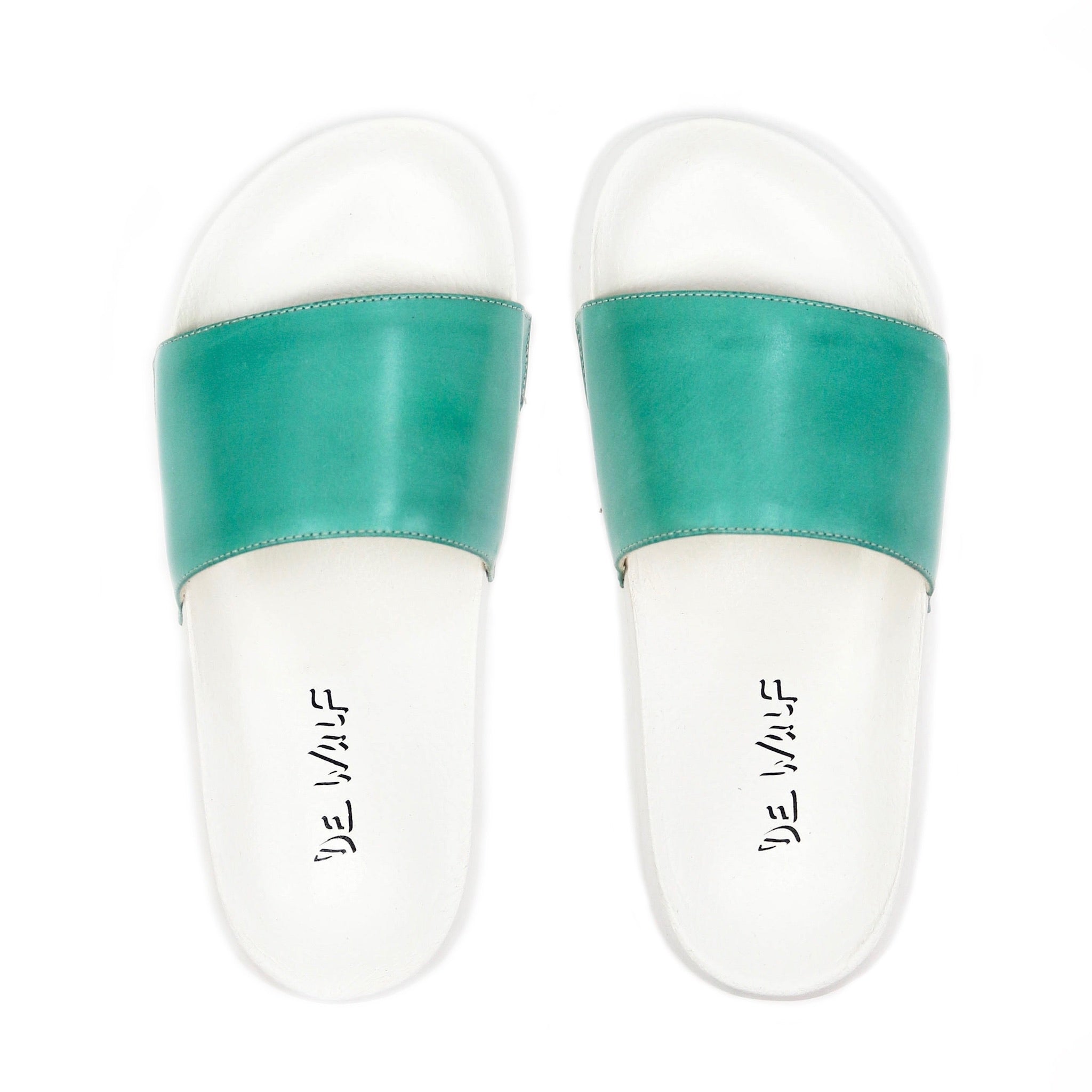 womens green slides