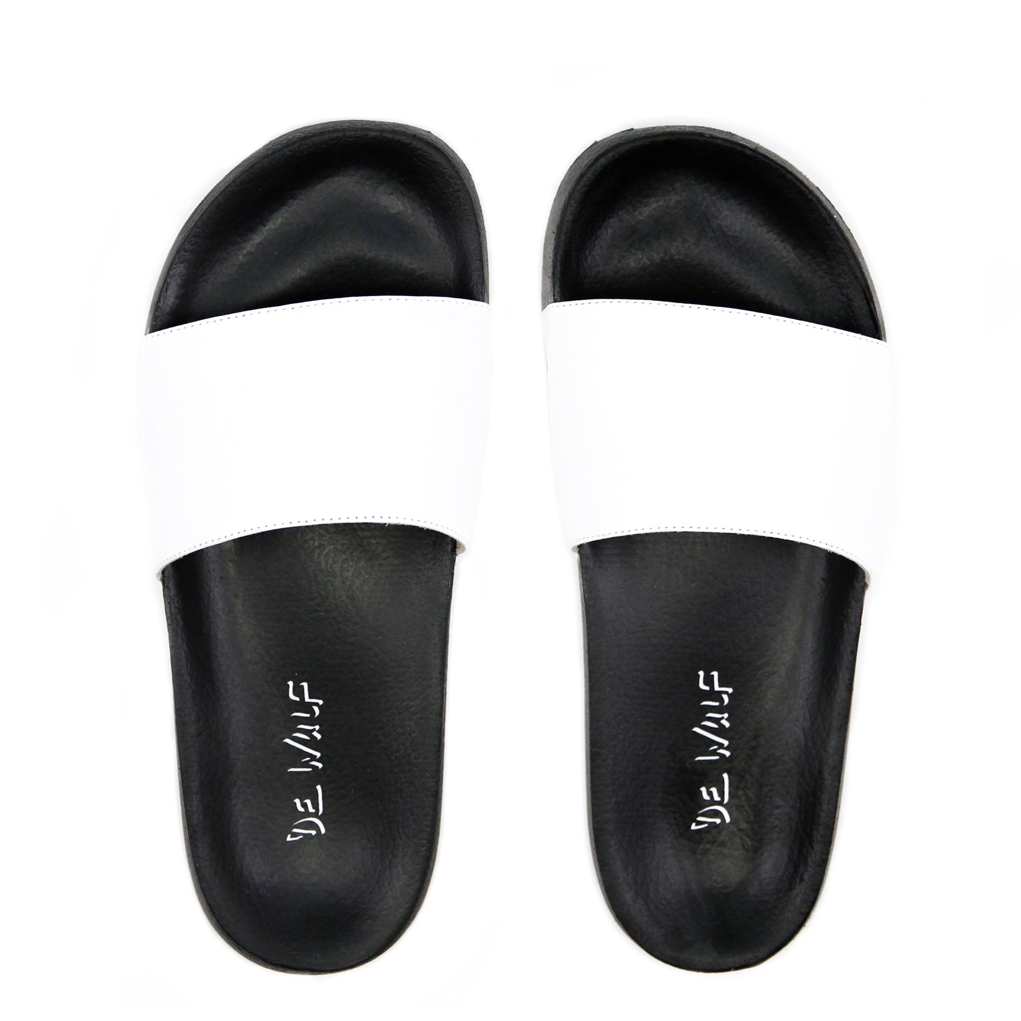 leather womens slides