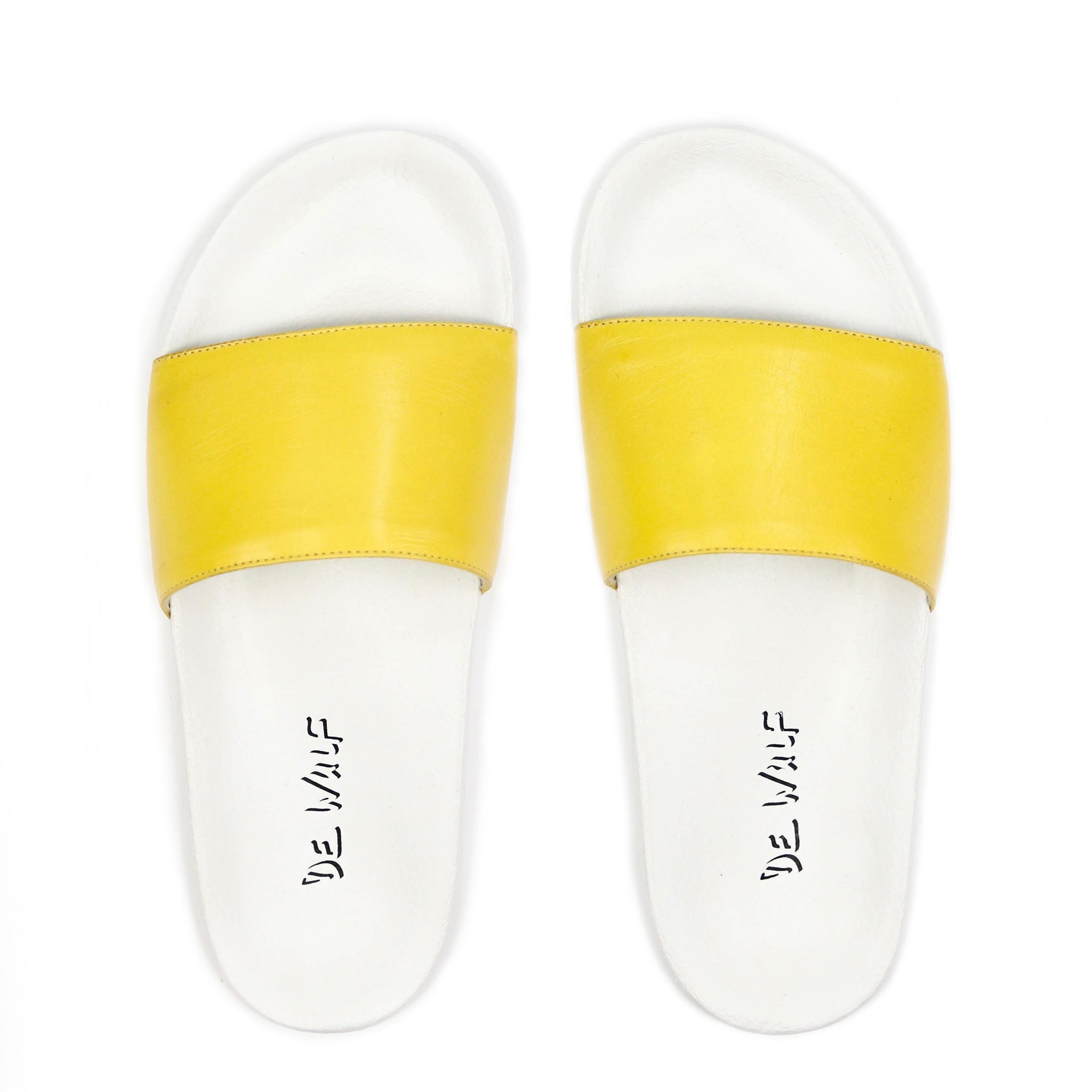 yellow slides shoes