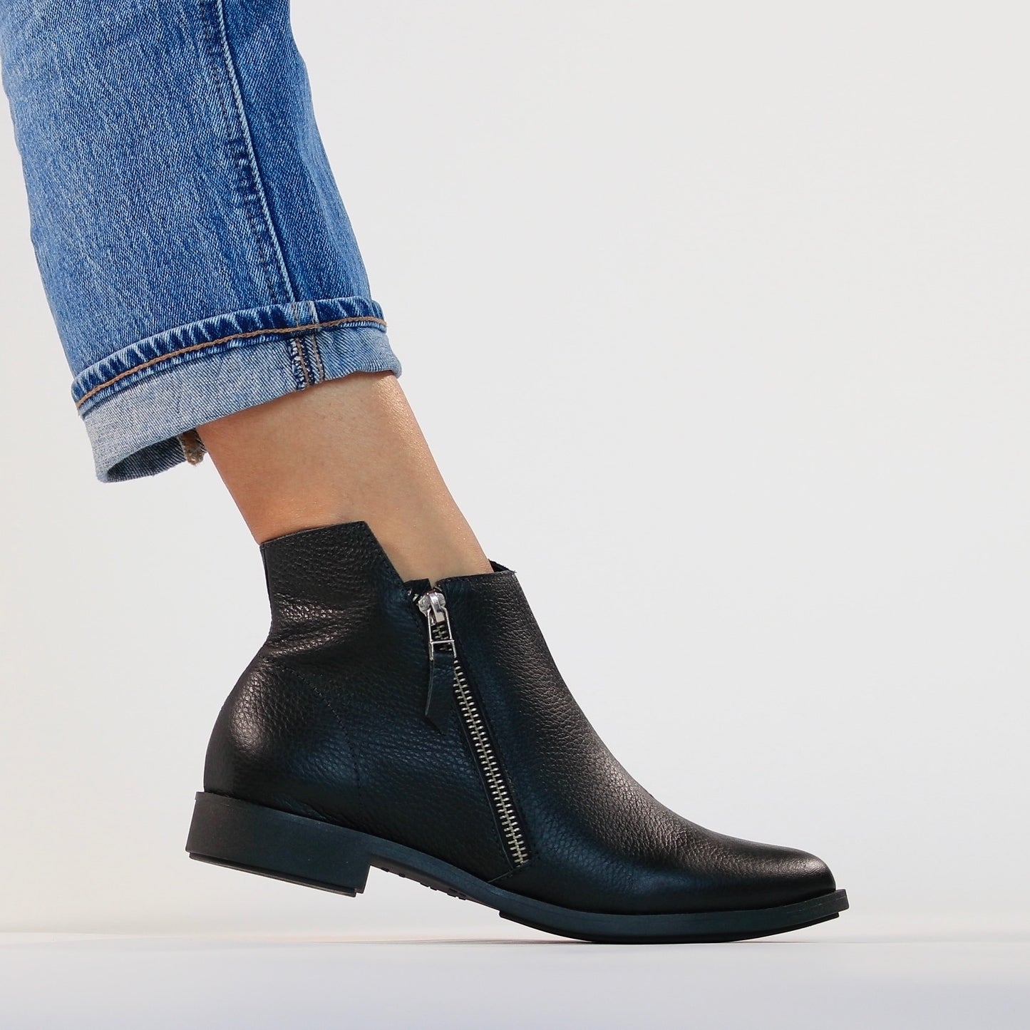 leather ankle boots for women