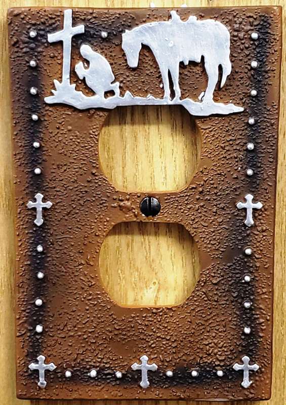 Praying Cowboy Outlet Cover – Wild West 