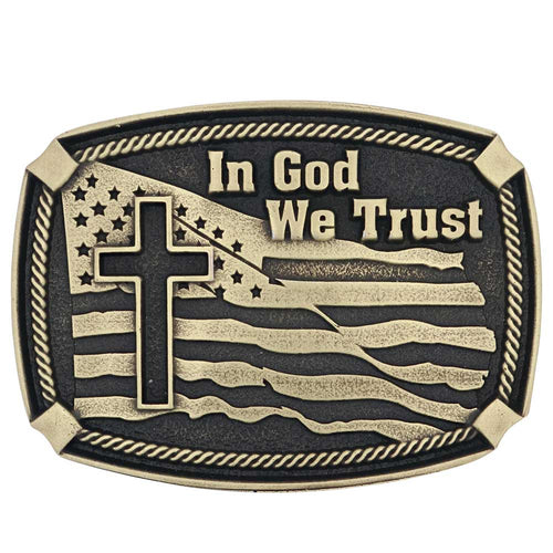 God Family Country Squared Buckle – Wild West Living