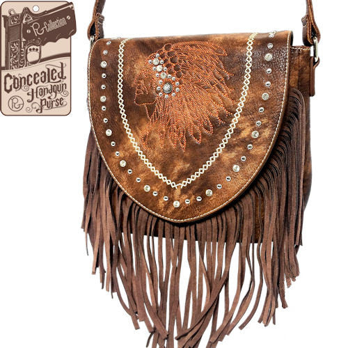 Indian Chief Faux Leather Messenger Bag - Choose From 2 Colors! BA3009 ...