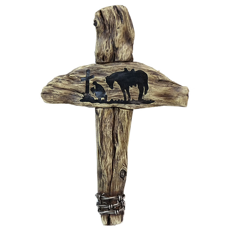 Wall Decor - Cross - Praying Cowboy – Wild West Living