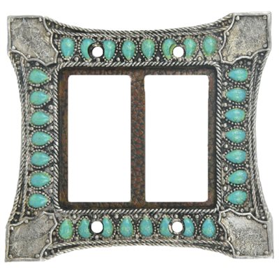 Turquoise Double Rocker Switchplate – Wild West Living