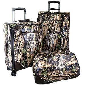 camo luggage set