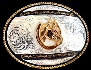 horseshoe belt buckle