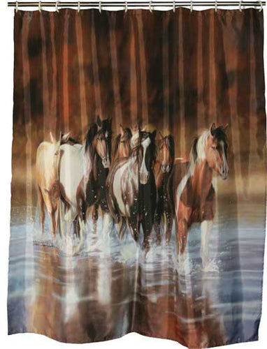 Team Roping Light Brown 30x50 Bath and Kitchen Mat