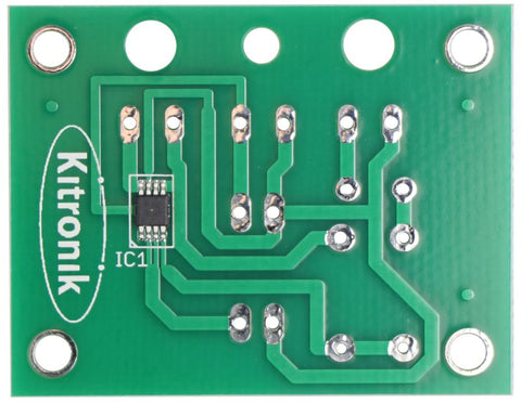 Mono amplifier back of PCB