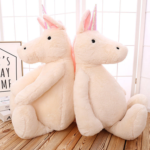 Big Fluffy Unicorn Soft Plush Toy 