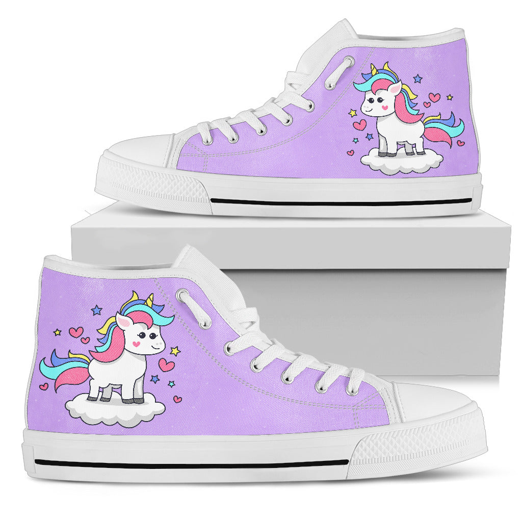 unicorn high top sneakers