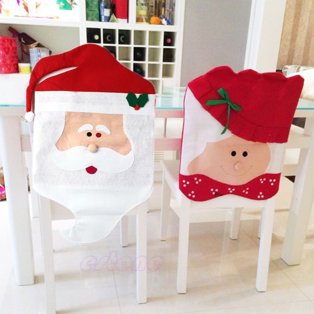 Lovely Mr & Mrs Santa Claus Chair Cover - FREE SHIPPING ...
