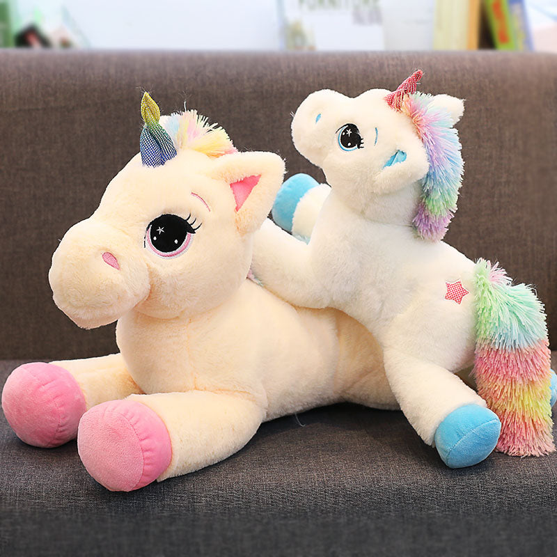 big unicorn stuffed toy