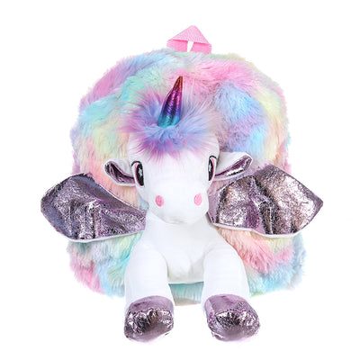 unicorn plush backpack