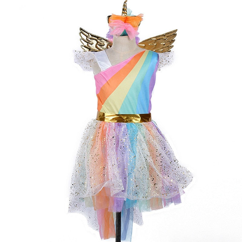 girls unicorn party dresses