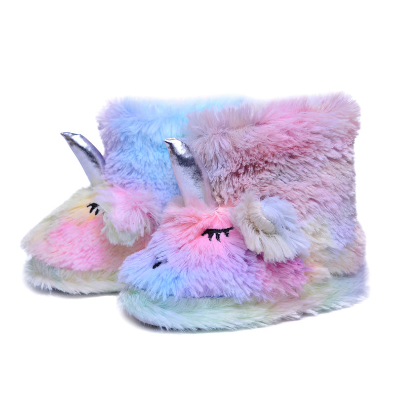 unicorn boot slippers