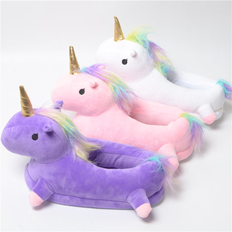pink and purple unicorn stuffed animal