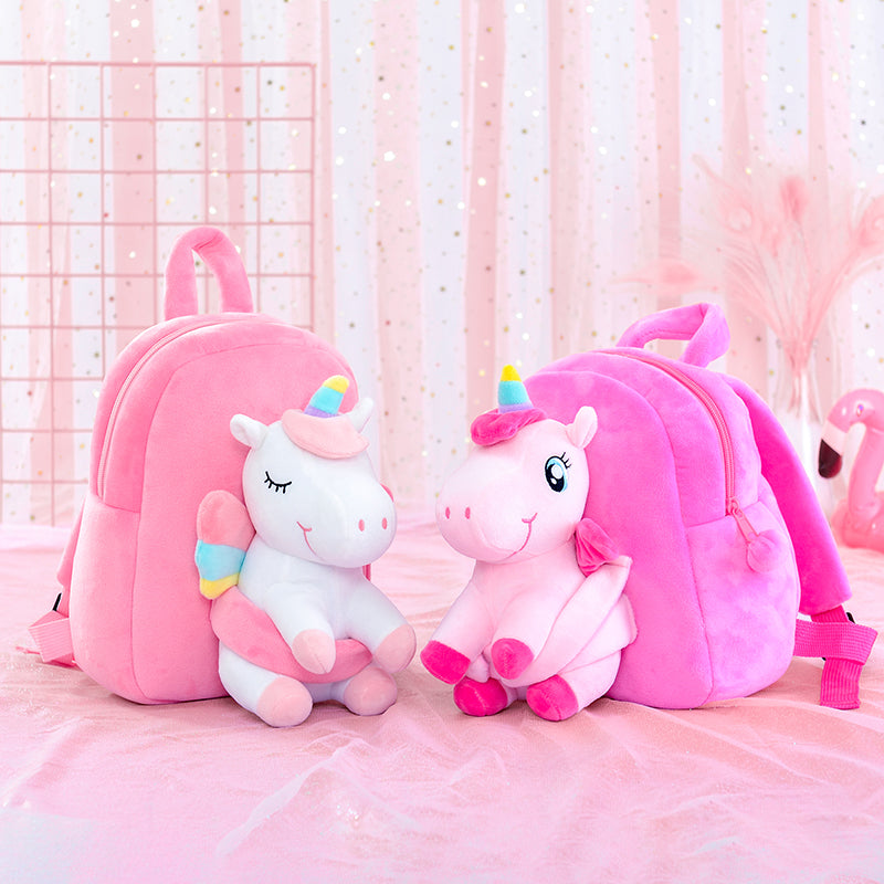 unicorn plush backpack