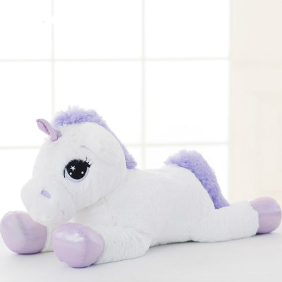 white unicorn plush