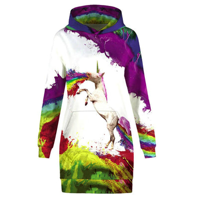 unicorn hoodie dress