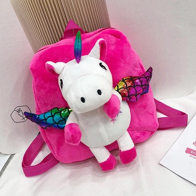 unicorn furry backpack