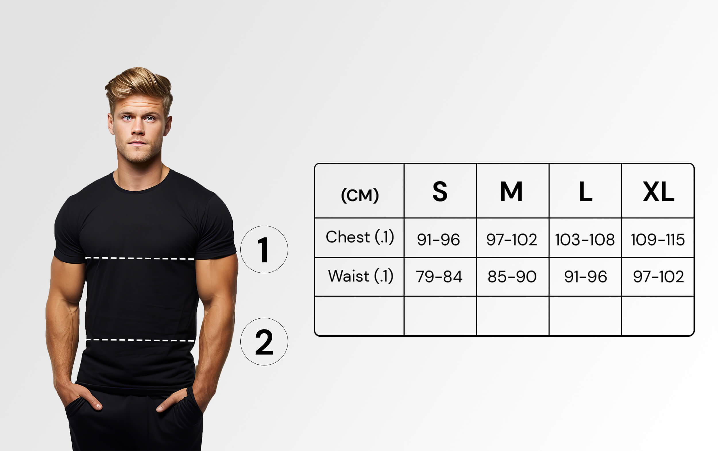 wildpurpose men size chart