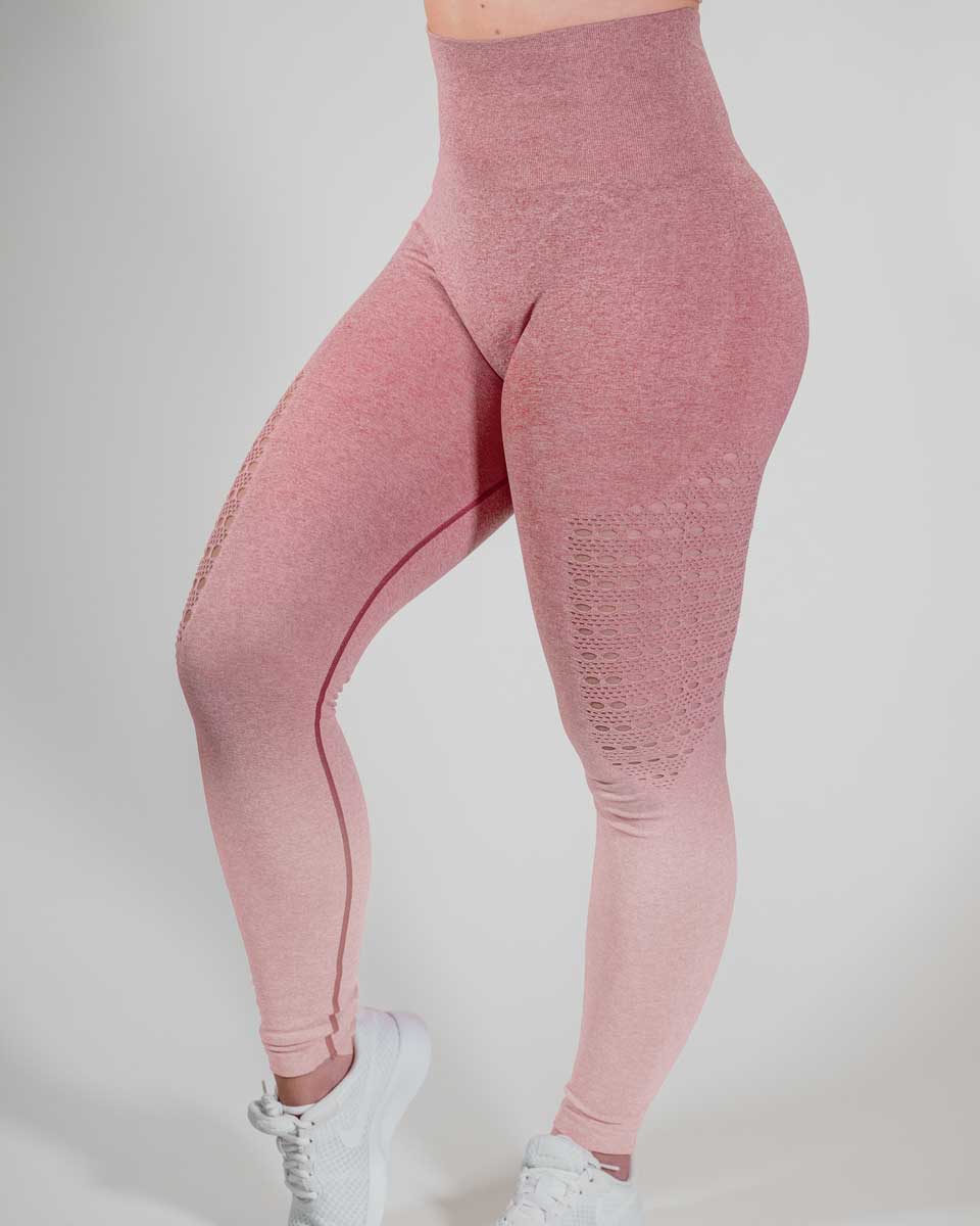 gymshark - wtflex seamless high waisted leggings chevron pink