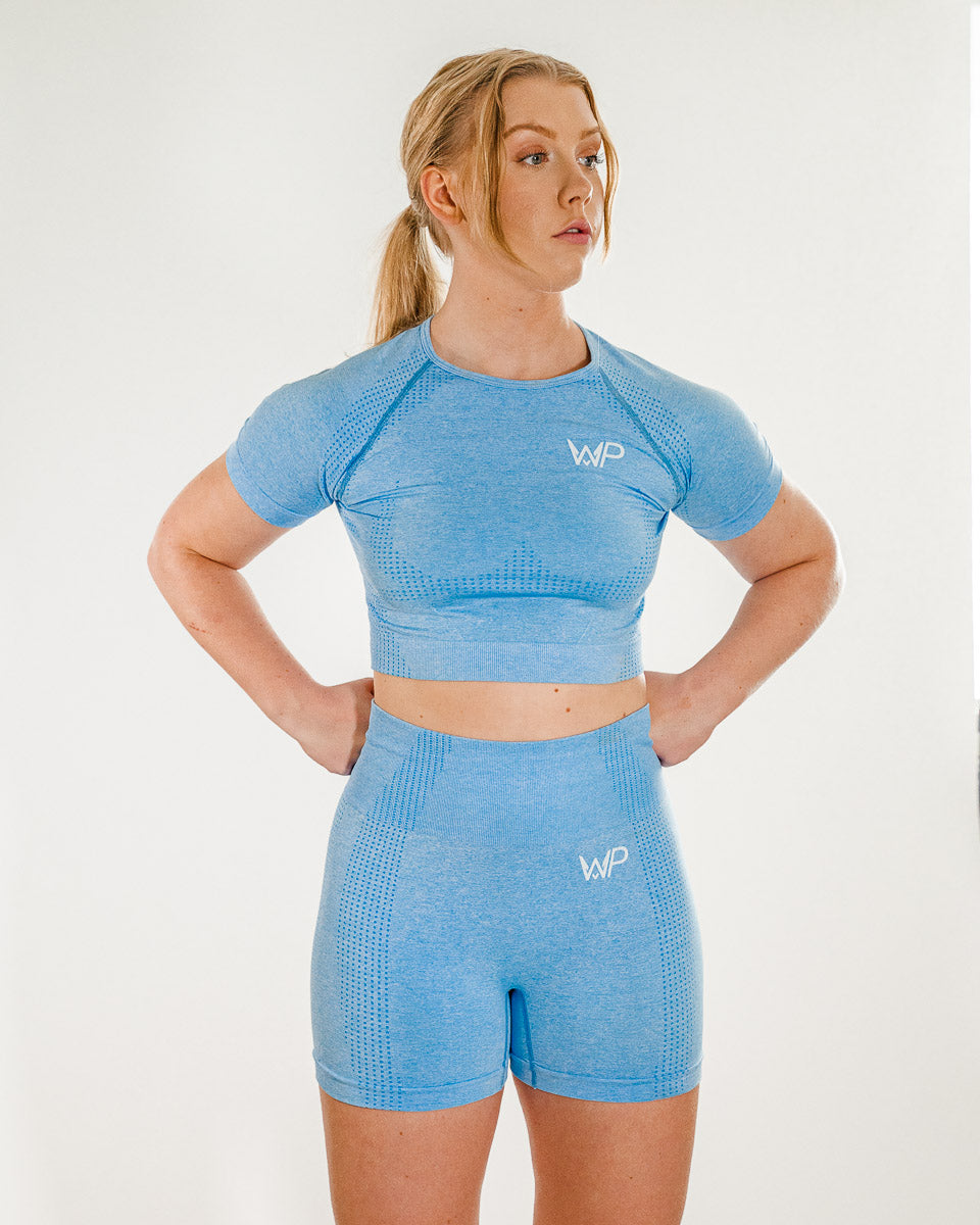 Power Seamless Shorts | Sapphire Blue