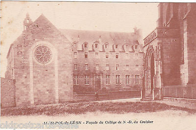 ST-POL-DE-LEON - FACADE DU COLLEGE DE N.D. DU CREISKER (our ref 3058) 0
