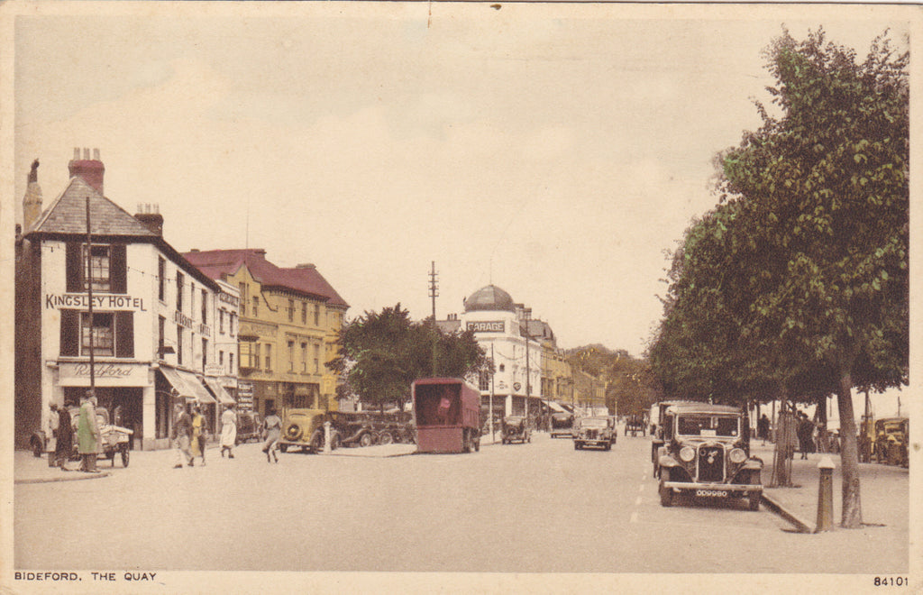 Bideford The Quay Old Street Scene Vintage Devon Postcard Ref 5402 Old Postcards 