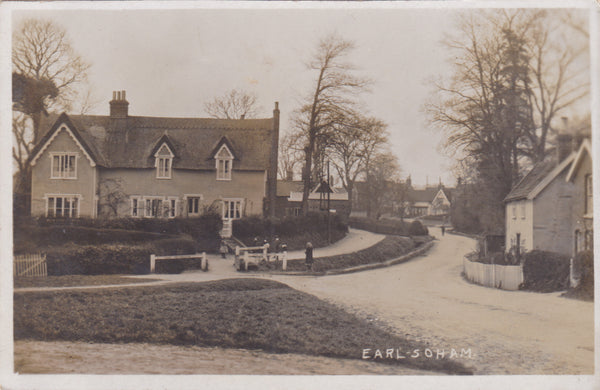 EARL SOHAM - OLD REAL PHOTO POSTCARD - NR FRAMLINGHAM, SUFFOLK (ref 5867/19 G11) 0