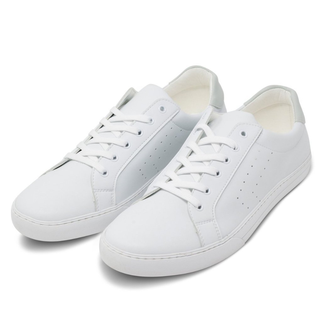 white vegan trainers