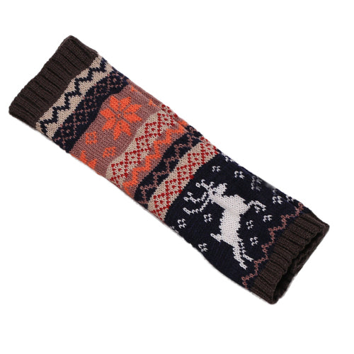 Fingerless Reindeer Wrist Warmers – Elk