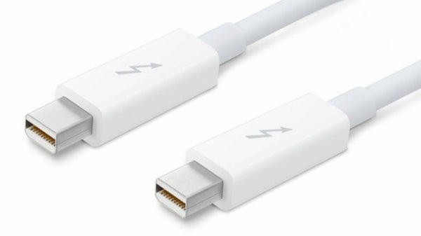 Thunderbolt 1 and 2 cables used to connect to the mini DisplayPort connector to external devices. Suitable for connecting to hard drives for data transfer.