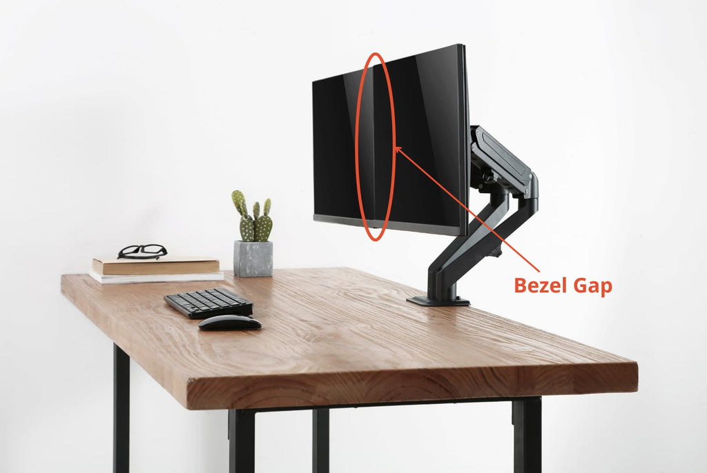 Bezel gap in between the screens of a dual monitor setup