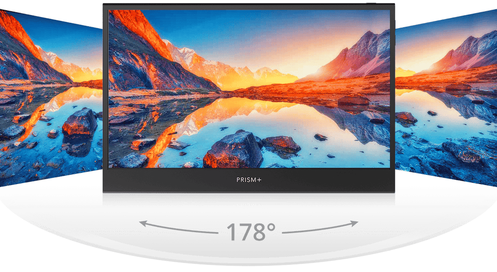 The IPS and OLED panels of PRISM+ Nomad series offer wide viewing angles
