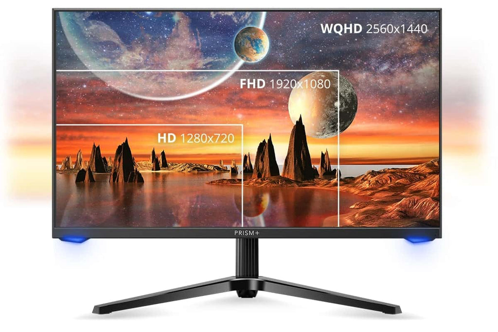 PRISM+ gaming monitor with high resolution that makes images on screen sharper than others