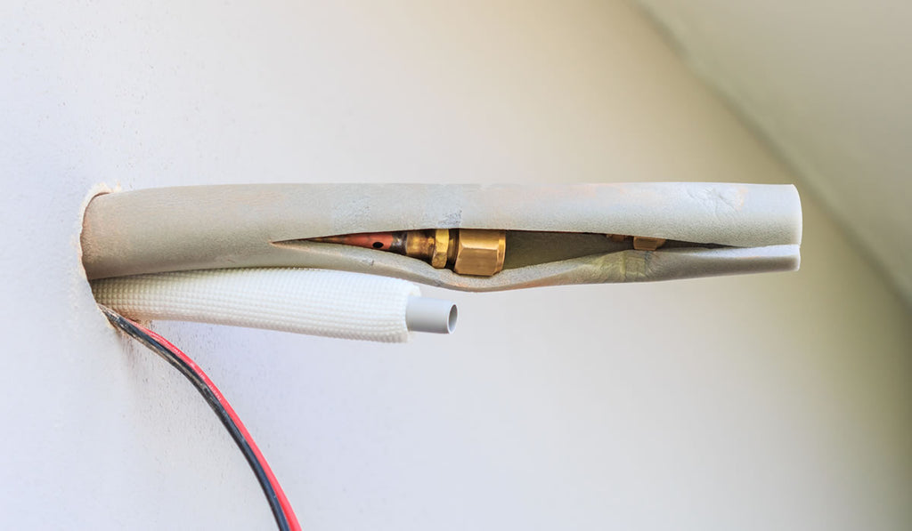 Damaged wires which affect aircon insulation