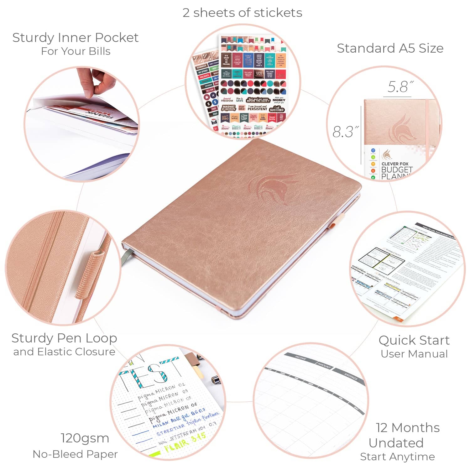 clever fox budget planner bill organizer