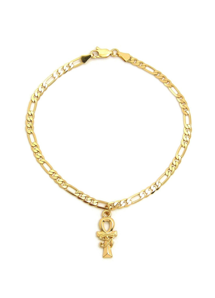 14kt gold ankh necklace