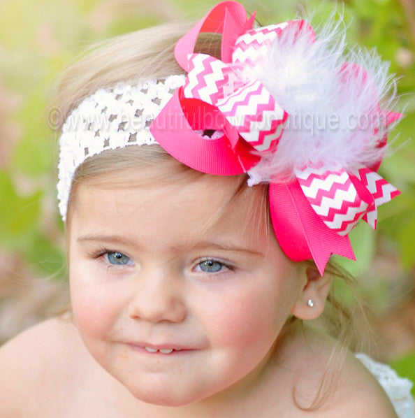 Brown Squares Girl Bow, Customized Baby Girl Headbands, Head Wraps and –  Adoracions Boutique