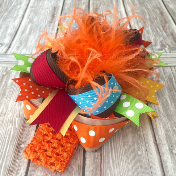 thanksgiving baby bows
