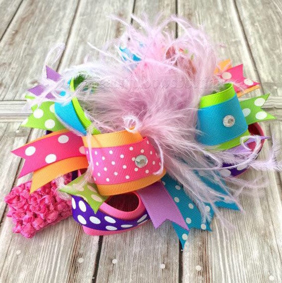 Download Buy Custom Over The Top Hair Bow Made To Match Baby Headband Online At Beautiful Bows Boutique