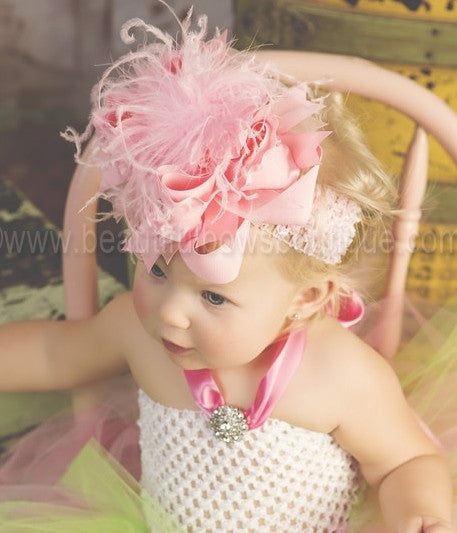Buy Big Boutique Large Pink Bow Headband Online at Beautiful Bows Boutique