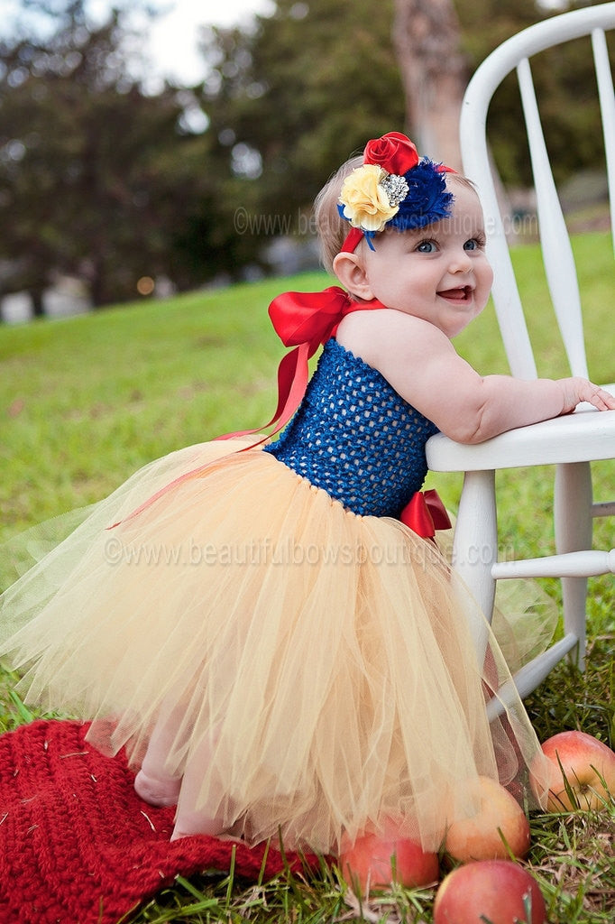 Buy Fancy Snow White Royal Blue and Yellow Baby Tutu Dress Up Costume  Online at Beautiful Bows Boutique