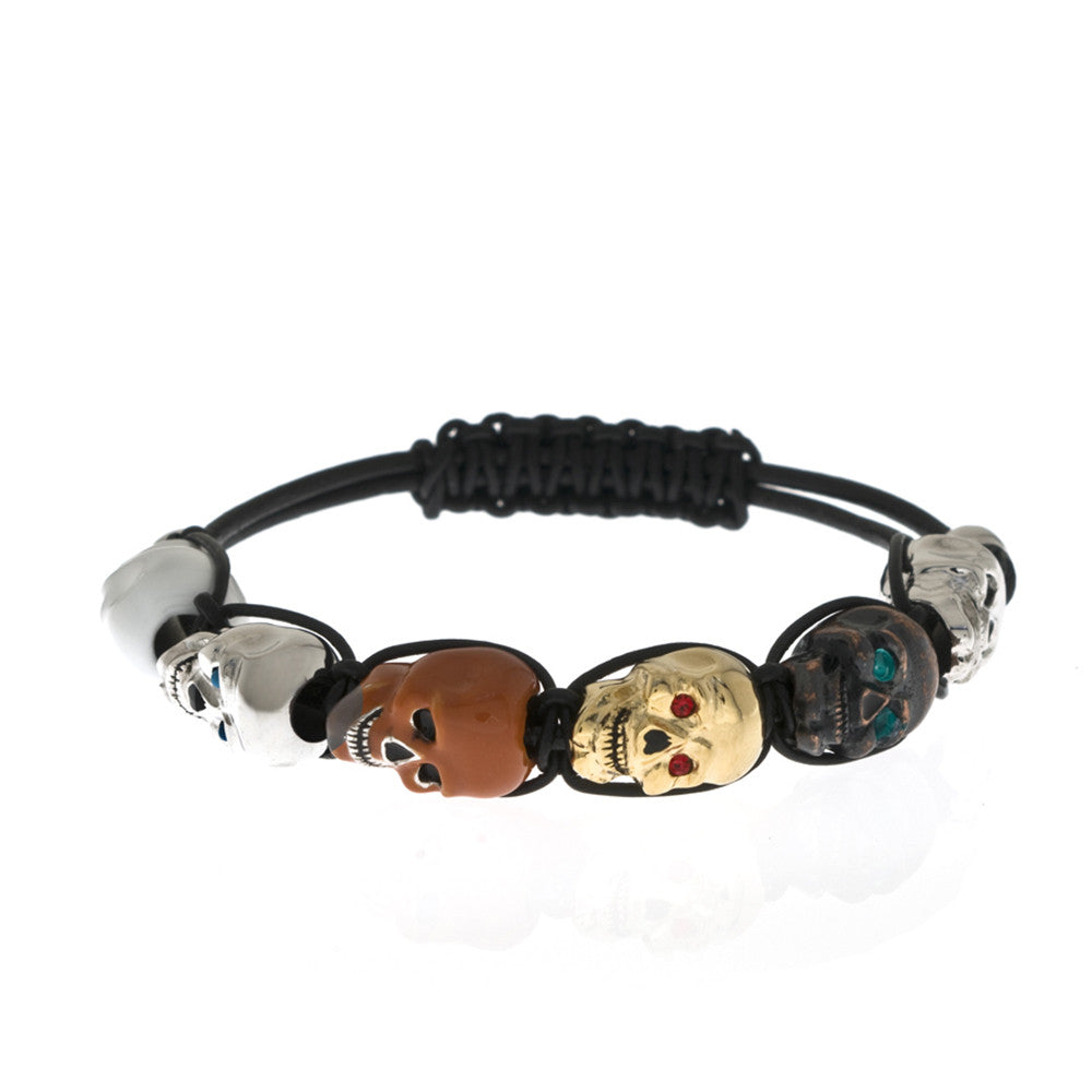 skull shamballa bracelet