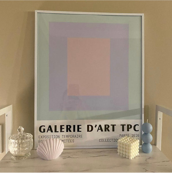 pastel candles art prints danish