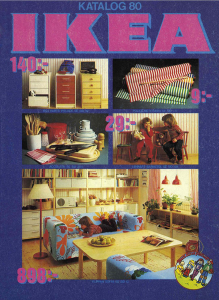 retro ikea catalogues 80s decor