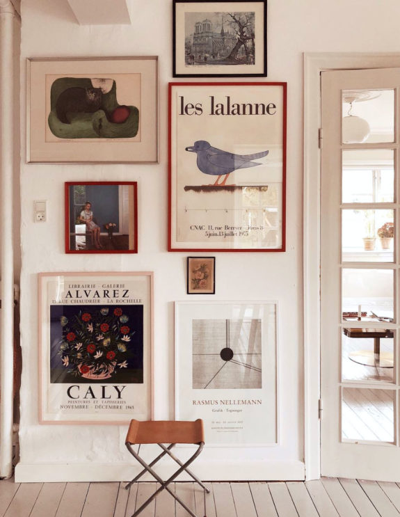 neutral gallery wall